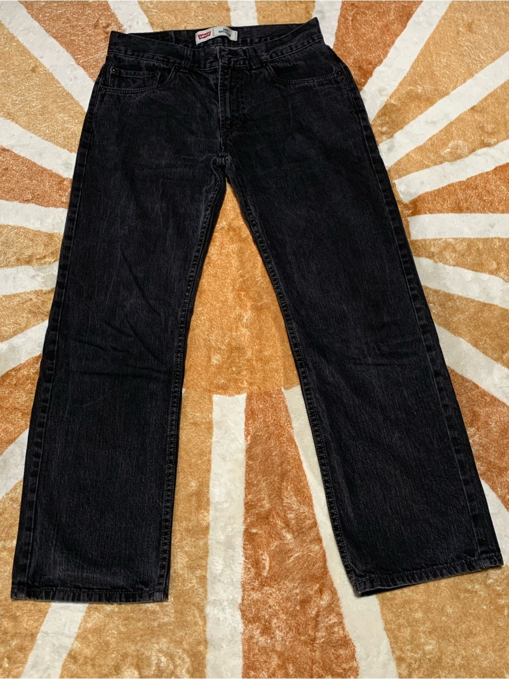 Levi's Boy's Straight Jeans in Faded Black